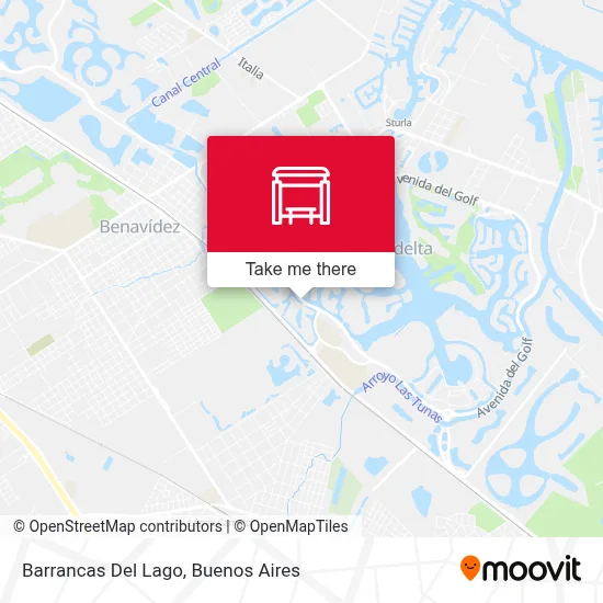 Barrancas Del Lago map