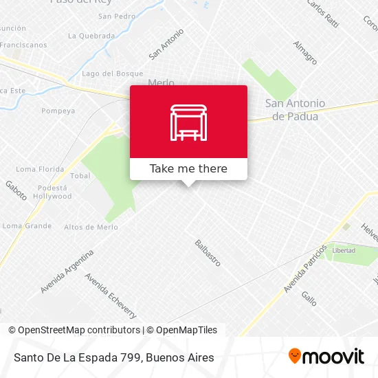Mapa de Santo De La Espada 799