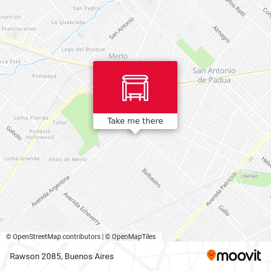 Mapa de Rawson 2085