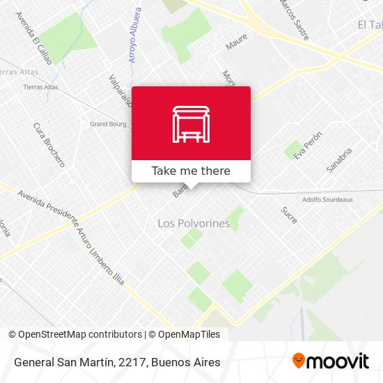 General San Martín, 2217 map