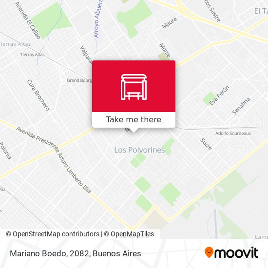 Mariano Boedo, 2082 map