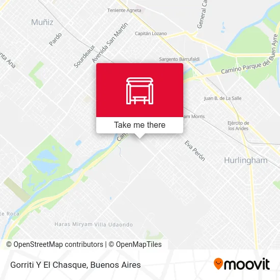 Gorriti Y El Chasque map