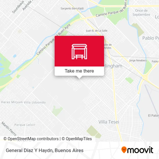 General Díaz Y Haydn map