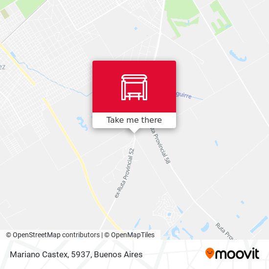 Mapa de Mariano Castex, 5937