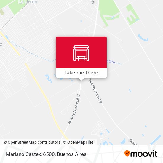 Mariano Castex, 6500 map