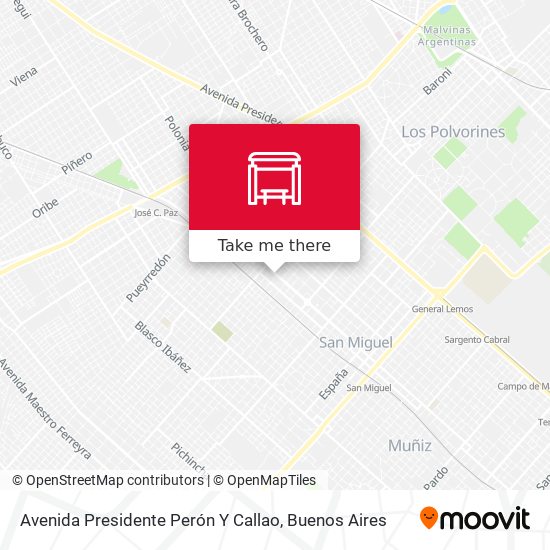 Avenida Presidente Perón Y Callao map