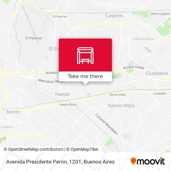 Avenida Presidente Perón, 1201 map