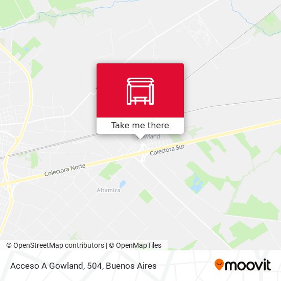 Acceso A Gowland, 504 map