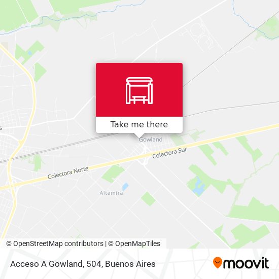Acceso A Gowland, 504 map