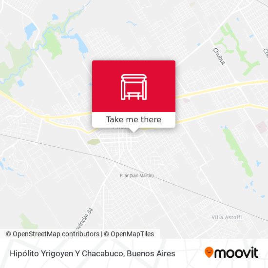 Hipólito Yrigoyen Y Chacabuco map