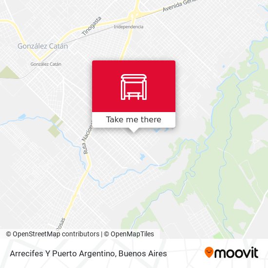 Arrecifes Y Puerto Argentino map