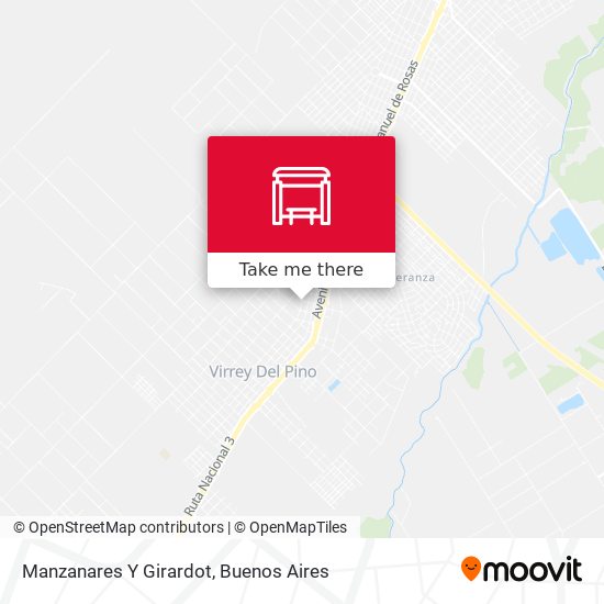 Manzanares Y Girardot map
