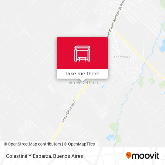 Colastiné Y Esparza map