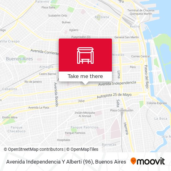 Mapa de Avenida Independencia Y Alberti (96)