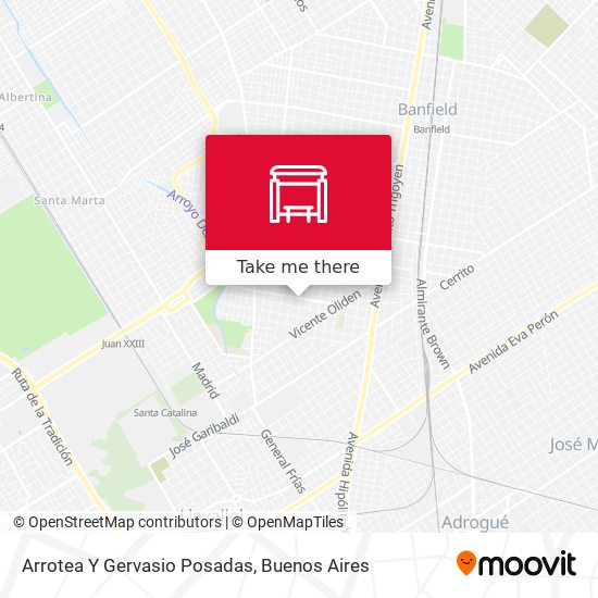 Arrotea Y Gervasio Posadas map