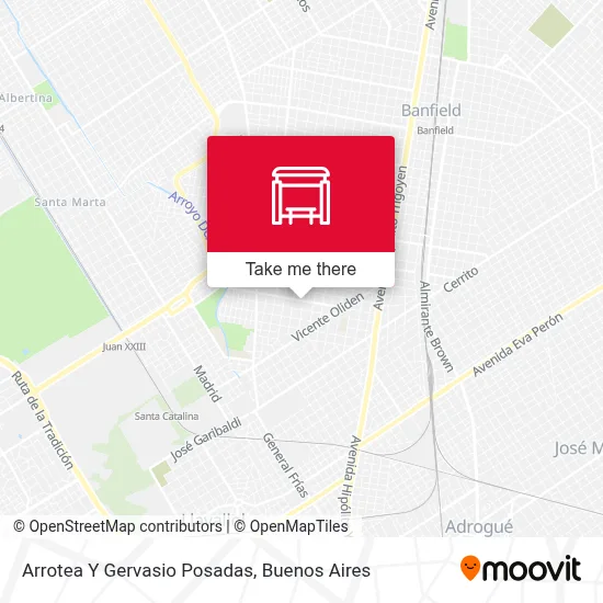 Arrotea Y Gervasio Posadas map
