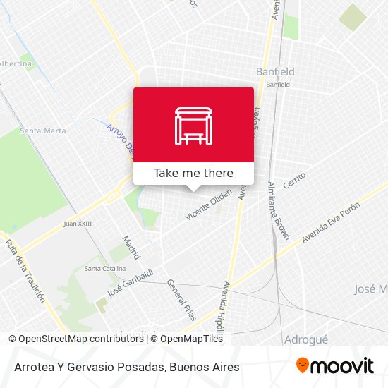 Arrotea Y Gervasio Posadas map