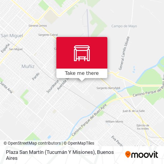Plaza San Martín (Tucumán Y Misiones) map