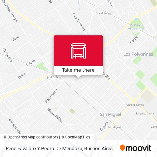 René Favaloro Y Pedro De Mendoza map