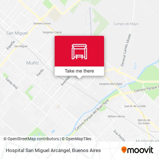 Hospital San Miguel Arcángel map
