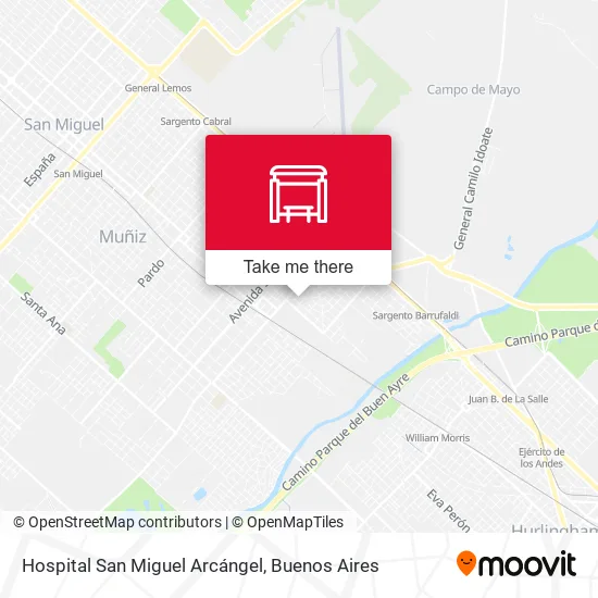 Hospital San Miguel Arcángel map