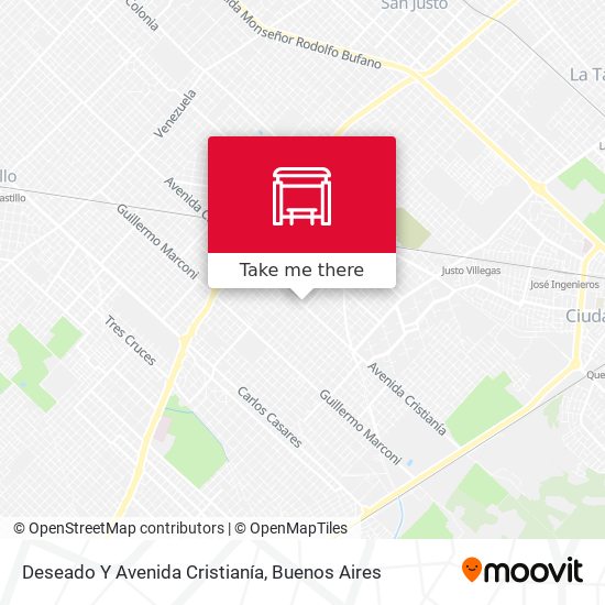 Deseado Y Avenida Cristianía map