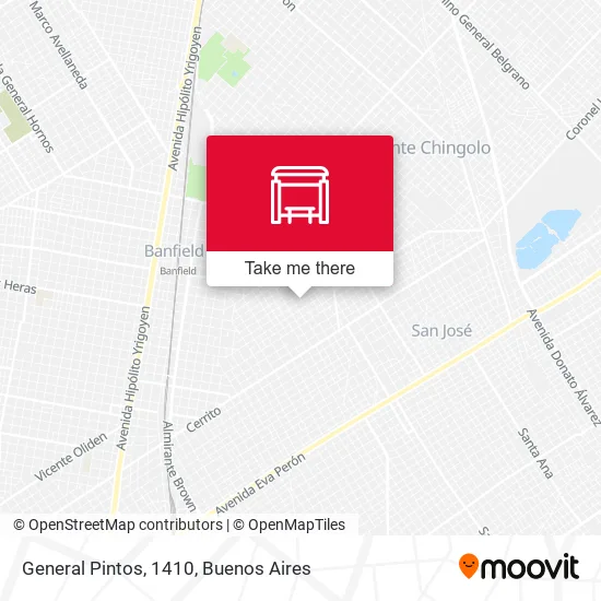 General Pintos, 1410 map