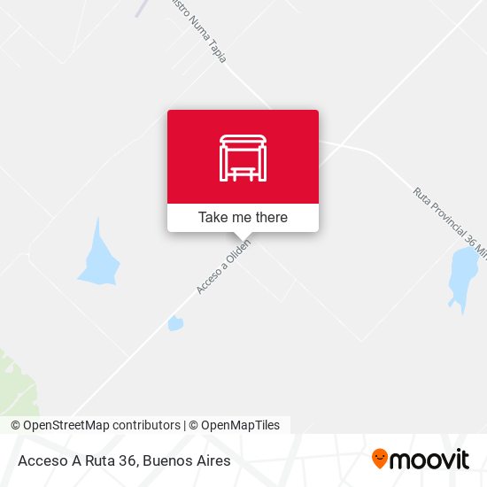 Mapa de Acceso A Ruta 36