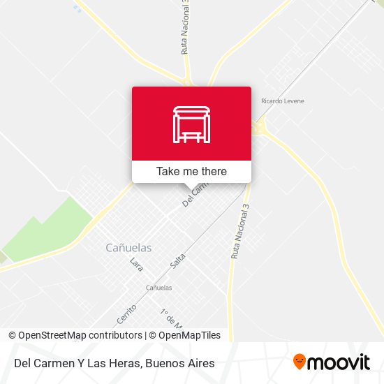 Mapa de Del Carmen Y Las Heras