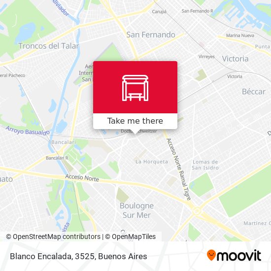 Blanco Encalada, 3525 map