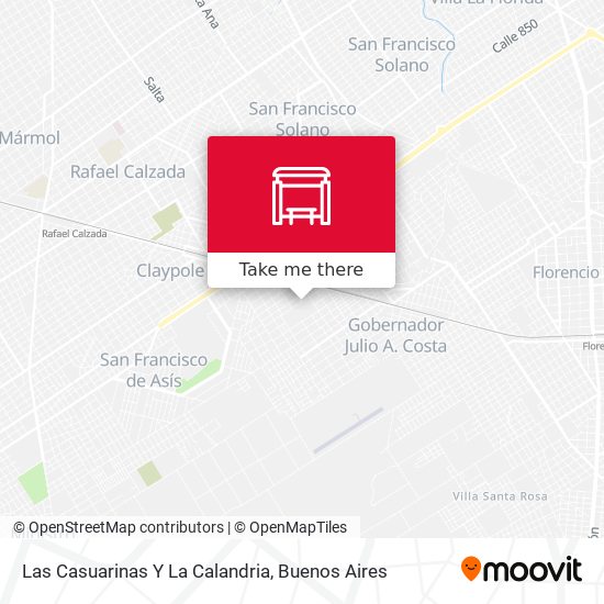 Mapa de Las Casuarinas Y La Calandria