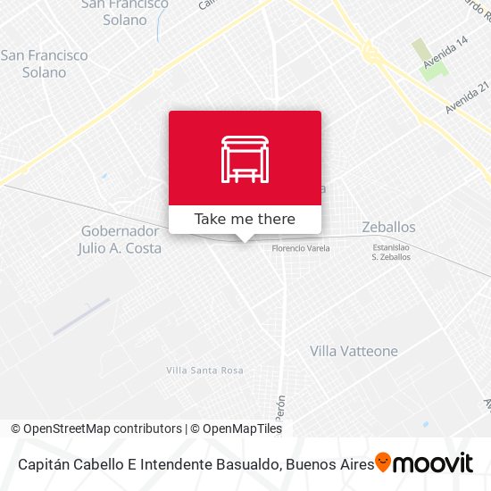Capitán Cabello E Intendente Basualdo map