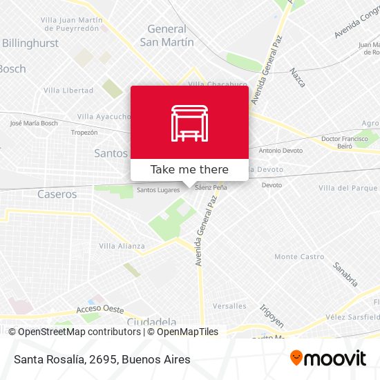 Santa Rosalía, 2695 map