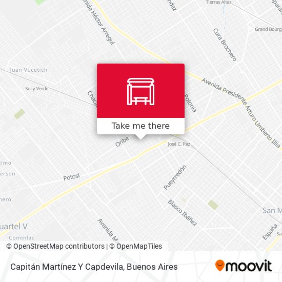 Mapa de Capitán Martínez Y Capdevila
