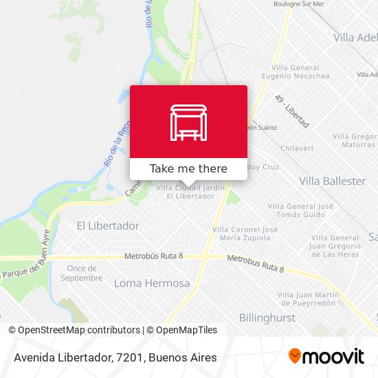 Avenida Libertador, 7201 map