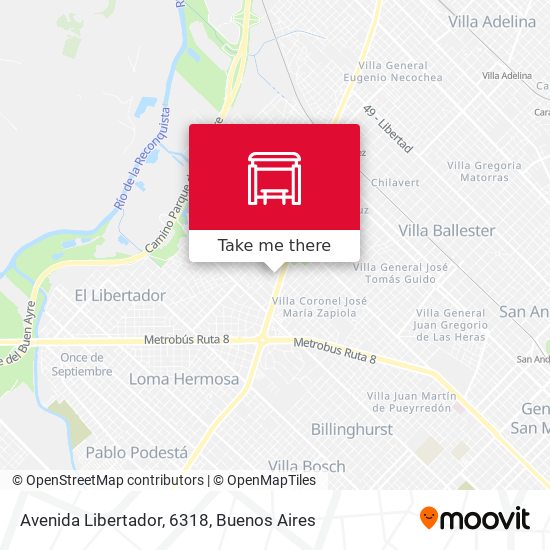 Avenida Libertador, 6318 map