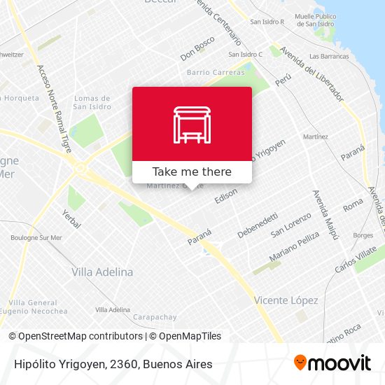 Hipólito Yrigoyen, 2360 map