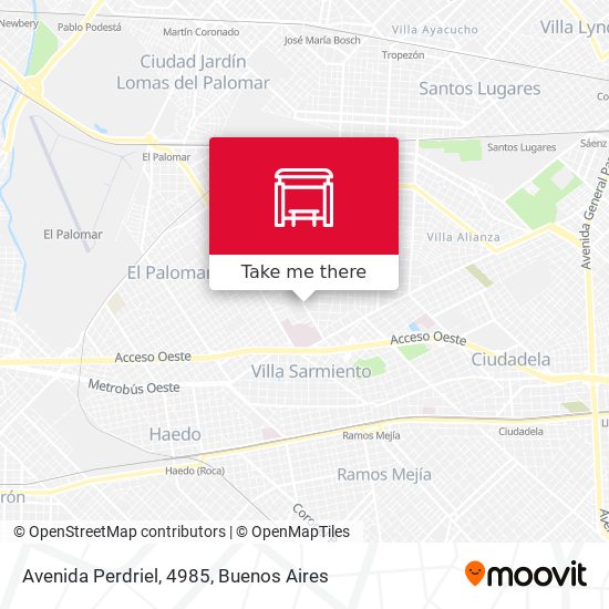 Avenida Perdriel, 4985 map
