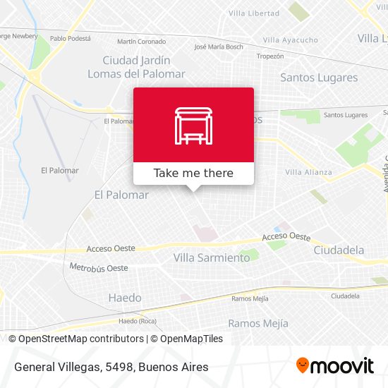 General Villegas, 5498 map