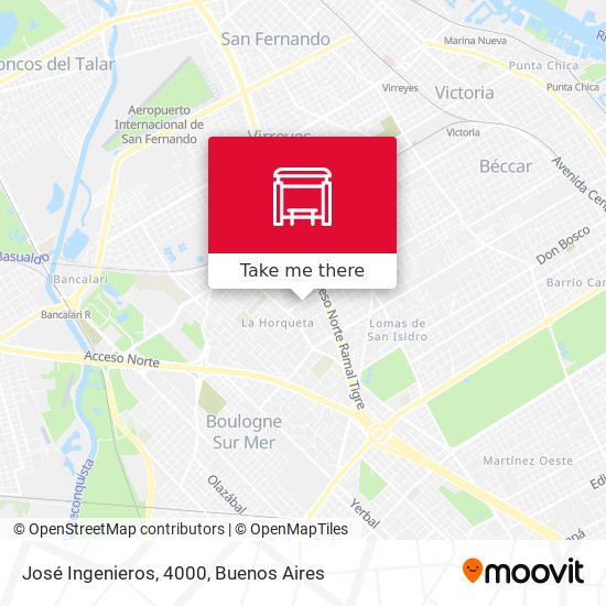 José Ingenieros, 4000 map