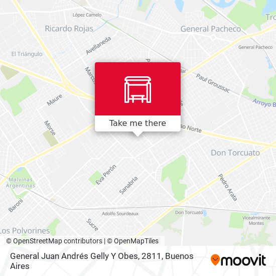 Mapa de General Juan Andrés Gelly Y Obes, 2811