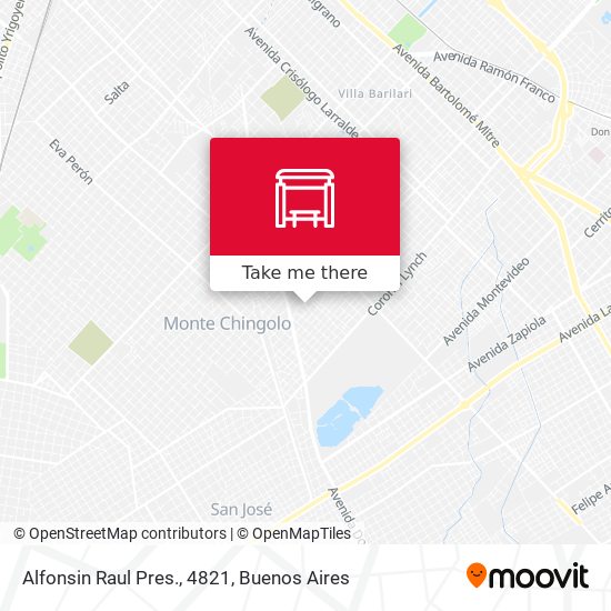 Alfonsin Raul Pres., 4821 map