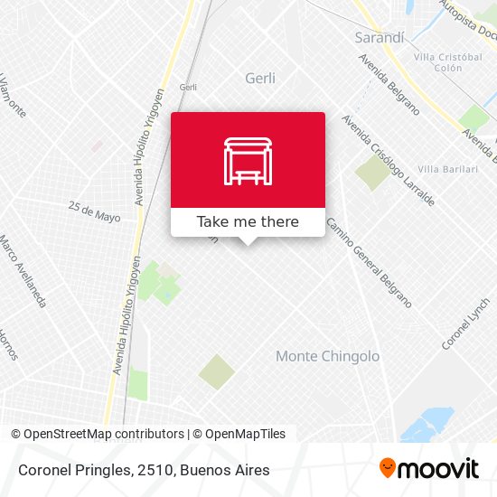 Coronel Pringles, 2510 map