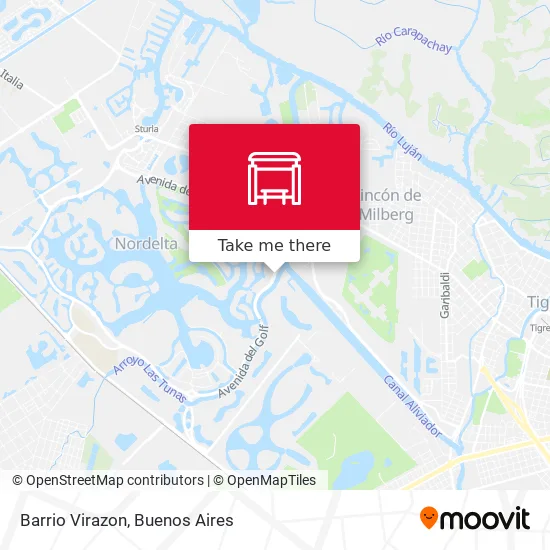 Barrio Virazon map