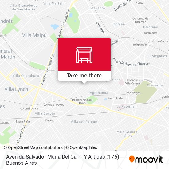 Avenida Salvador María Del Carril Y Artigas (176) map