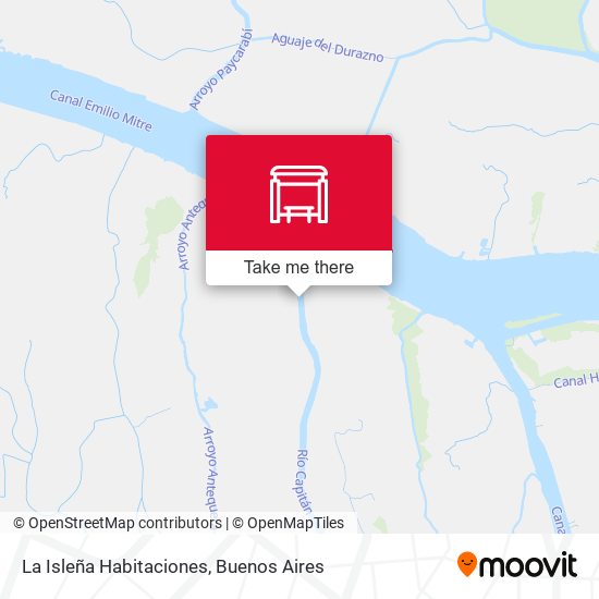 Mapa de La Isleña Habitaciones