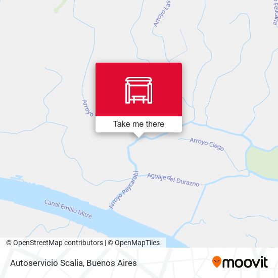 Autoservicio Scalia map