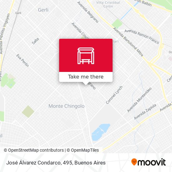 José Álvarez Condarco, 495 map