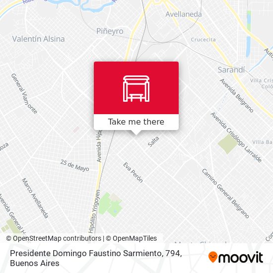 Presidente Domingo Faustino Sarmiento, 794 map