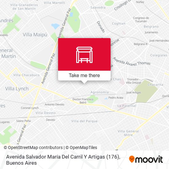 Avenida Salvador María Del Carril Y Artigas (176) map